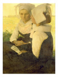 Young Breton Girls reproduction procédé giclée par Pascal Adolphe Jean Dagnan-Bouveret