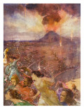 Eruption of Vesuvius Reproduction procédé giclée par John Millar Watt