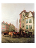 The Old Smithfield Market, 1887 Giclee Print by Thomas Sidney Cooper