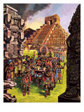 Ruins in the Forest Giclee Print by Ron Embleton