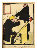 A Teacher Reprimands His Pupil Impressão giclée por Félix Vallotton