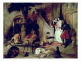 A Courtyard in Olden Times Giclee Print by Edwin Henry Landseer