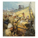 Boer War Skirmish Giclee Print by McConnell 