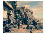 A Street Scene in Jaffa, 1890 Giclee-trykk av Gustav Bauernfeind A Street Scene in Jaffa, 1890 Giclee-trykk av Gustav Bauernfeind