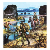 California Gold Rush Giclee Print by Ron Embleton