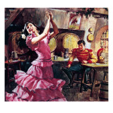 Carmen and Don Jose Reproduction procédé giclée par McConnell 