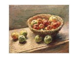 A Bowl of Apples, 1880 Giclee Print by Claude Monet