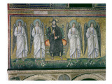 Christ Enthroned with the Angels Giclee-trykk av Byzantine School Christ Enthroned with the Angels Giclee-trykk av Byzantine School