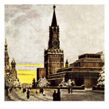 The Kremlin, Moscow Giclee Print by English School 
