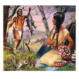 Hiawatha and Minnehaha Lámina giclée por Robert Brook Hiawatha and Minnehaha Lámina giclée por Robert Brook