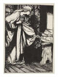 Morgan Le Fay's Treason Giclee Print by Arthur Rackham
