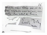 Signature of Emile Zola Giclee Print