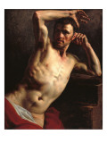 Male Nude Half-Length Reproduction procédé giclée par Theodore Gericault