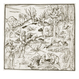 The Divining Rod Giclée-tryk af German School The Divining Rod Giclée-tryk af German School