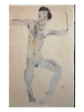 Self Portrait, 1911 Giclee-vedos tekijänä Schiele Self Portrait, 1911 Giclee-vedos tekijänä Schiele