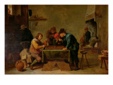 Backgammon Players, C.1640-45 reproduction procédé giclée par David Teniers the Younger