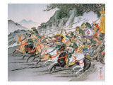 Battle of Shizugatake Pass 1583 Giclee Print by Japanese School 