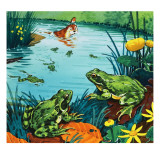 Fliptail the Otter Giclee Print by Bert Felstead