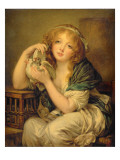 Girl with the Doves Giclee Print by John Constable