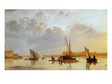 Boats on a River, C. 1658 Giclee Print by Aelbert Cuyp