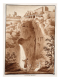 The 'Belvedere' Cascade, 1833 Giclee Print by Agostino Tofanelli