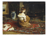By the Fireside, 1878 Giclée-Druck von Frank Holl