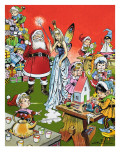 Santa Claus's Toy Factory, 1969 Giclee-trykk av Jesus Blasco