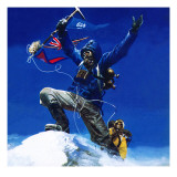 On the Top of Everest Lámina giclée por English School