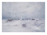 A Blizzard on the Barrier Giclee Print by George Marston