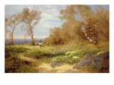 The Primrose Gatherers Giclee Print by John Clayton Adams