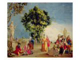 Walk in the Buen Retiro Giclee Print by Antonio Castillo