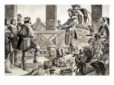 Hernando Cortes in Mexico Giclee Print by Peter Jackson