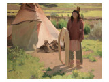 Klikitat Warrior, C.1898 Giclee Print by Eanger Irving Couse