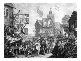 Southwark Fair, 1733 Giclee Print by William Hogarth