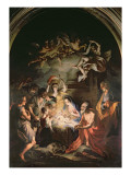 Nativity with St. Jerome Giclee Print by Stefano Maria Legnani