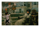 Waiting for the Ferry, C.1878 reproduction procédé giclée par James Jacques Joseph Tissot