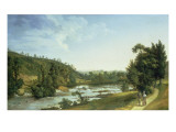 Demesne Weir Near Lucan Giclee Print by Thomas Roberts