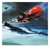 Missile Shot from Jet Reproduction procédé giclée par Gerry Wood