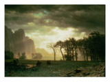 Passing Storm in Yosemite, 1865 reproduction procédé giclée par Albert Bierstadt