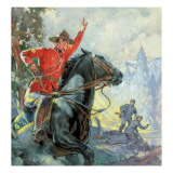 Canadian Mounties Giclee Print by McConnell 