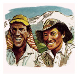 Edmund Hilary and Sherpa Tenzing Giclee Print by English School 