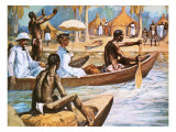 Albert Schweitzer and His Wife Giclee Print by Alberto Salinas