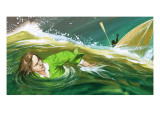 Gulliver Shipwrecked Giclee Print by English School 