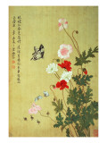 Poppies, Butterflies and Bees Giclee Print by Ma Yuanyu