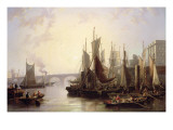 The Pool of London Giclee Print by John Wilson Carmichael