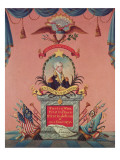 In Praise of George Washington Lámina giclée por American School In Praise of George Washington Lámina giclée por American School
