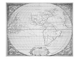 Map of the New World 1587 Giclee Print by Richard Hakluyt