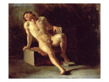 Study of a Nude Man Giclee Print by Theodore Gericault