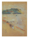 Figures on a Beach Near Cliffs Giclée-Druck von James Abbott McNeill Whistler