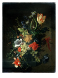 Still Life of Flowers Giclee Print by Elias Van Den Broeck